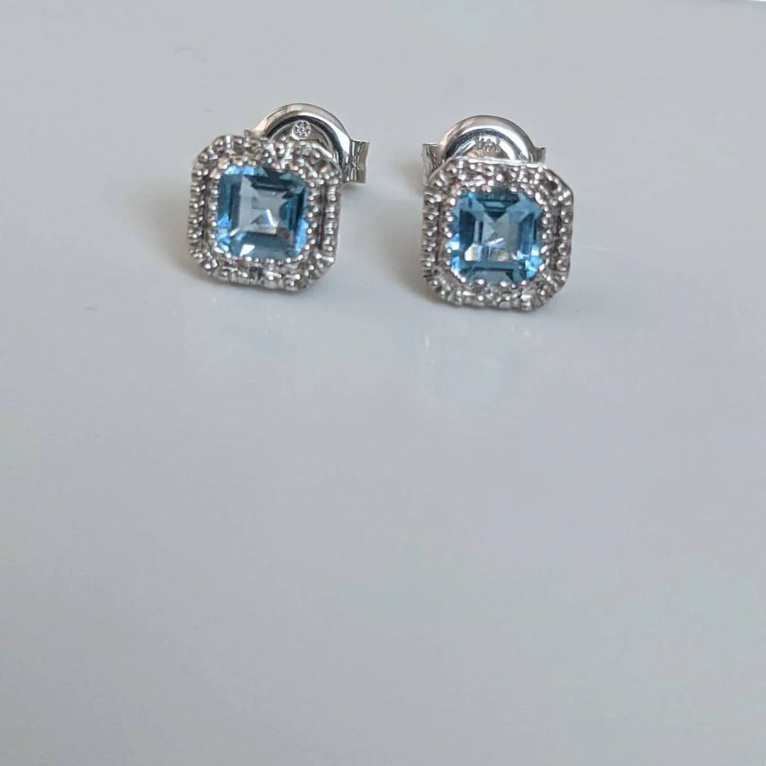 AQUA MARINE EARRINGS