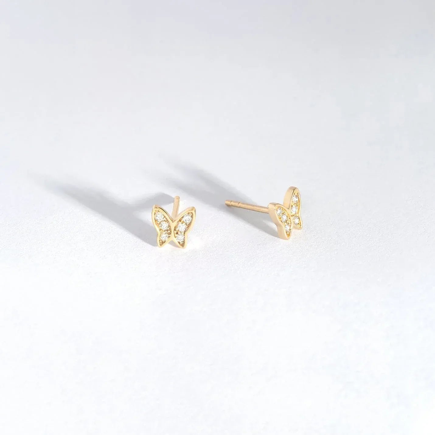 Diamond Butterfly Earrings